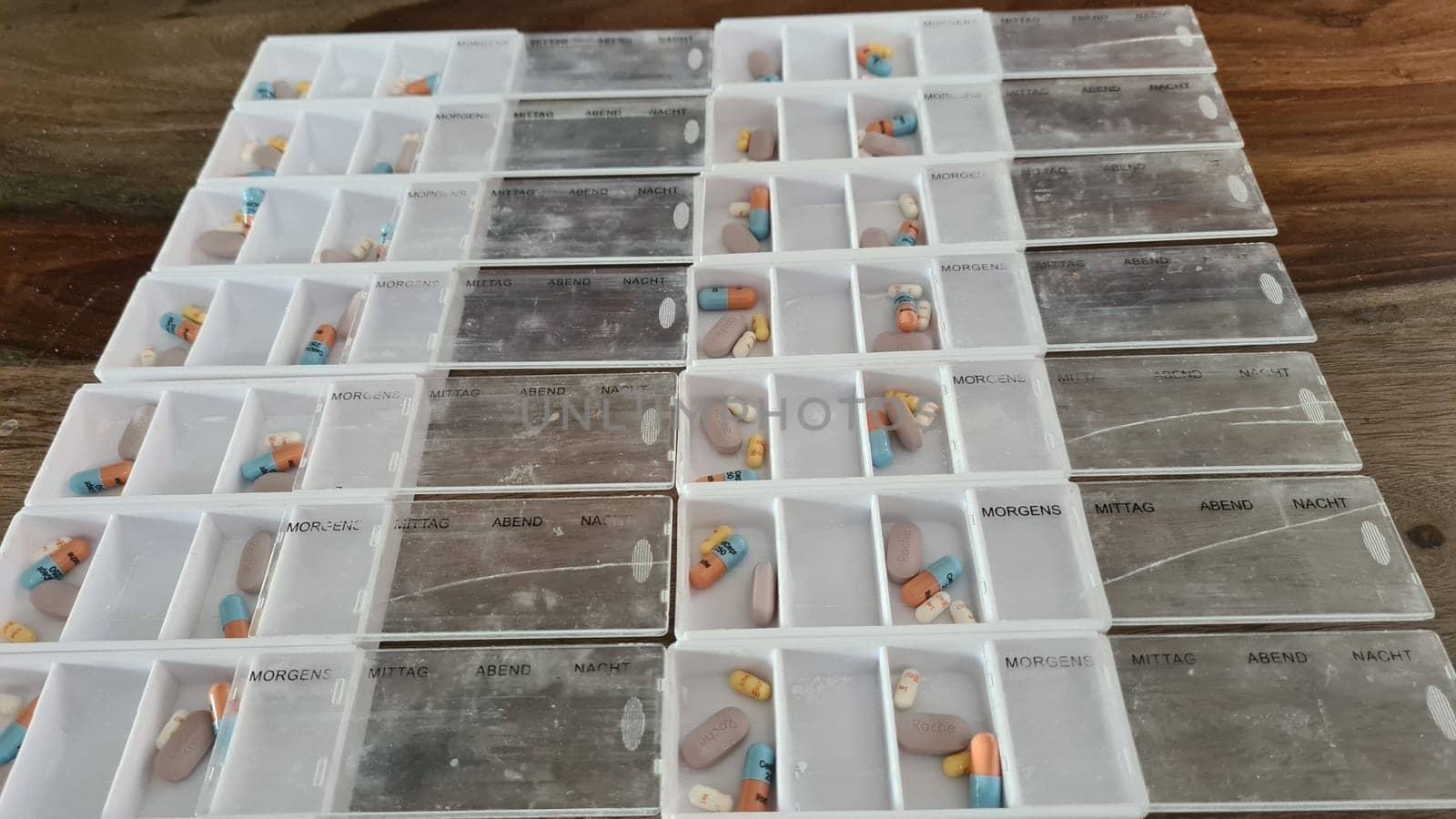 HEILIGENHAUS, NRW - MAY 17, 2021: Heiligenhaus, Nrw, Germany - May 17, 2021: Various tablets, immunosuppressive tablets, heart tablets