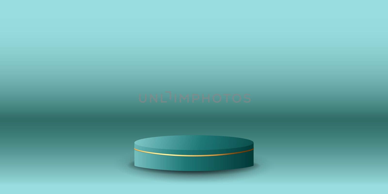 Podium display with background the same color as the podium. Modern studio, wall scene fashion, stage podium scene with for Award Ceremony. 3D rendering.