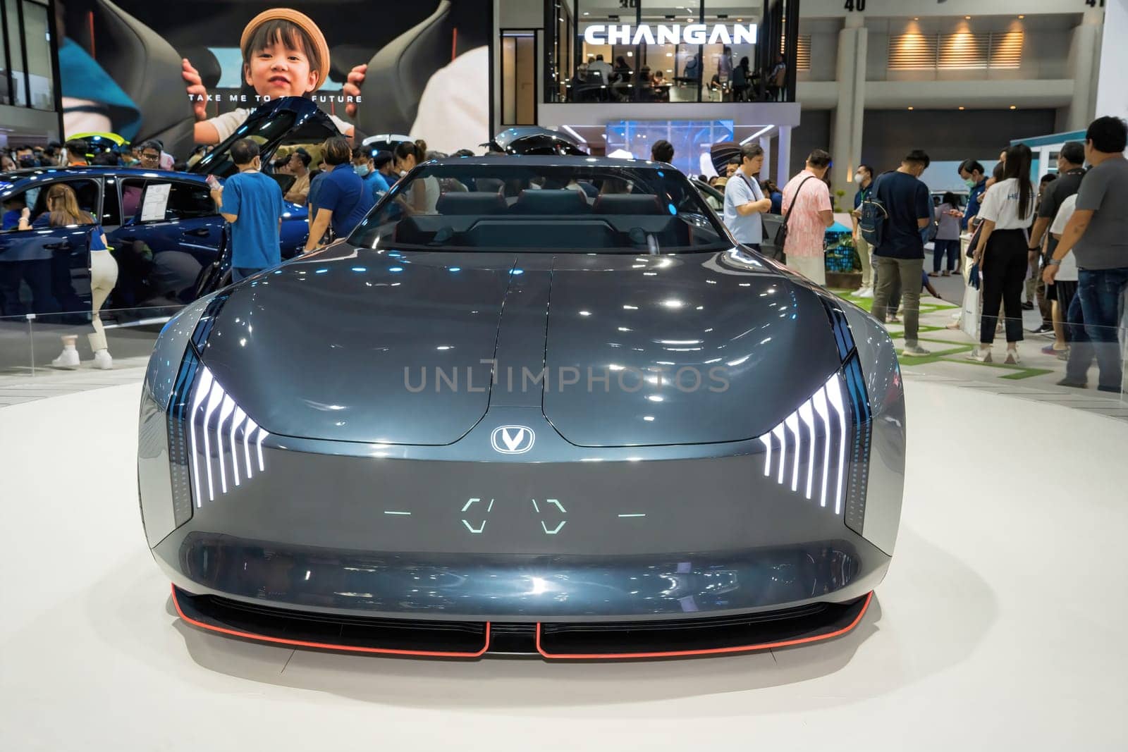 Nonthaburi, Thailand - DEC 2, 2020 - Car at The 37th Motor Expo Thailand 2020 at IMPACT Arena, Muang Thong Thani, Nonthaburi, Thailand.