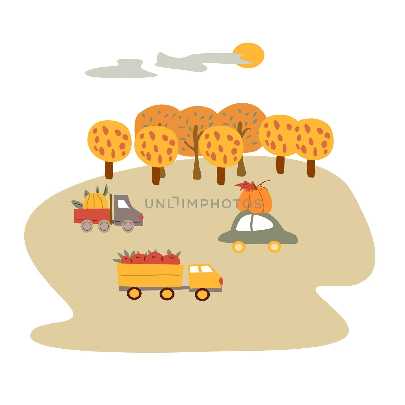 Autumn fall thanksgiving harvest festival background. Can use for greeting card, poster, flier, textile, clothes.
