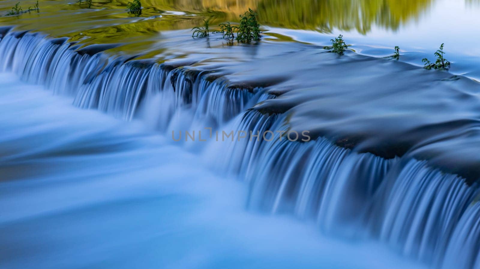 River Waterfall in Adafufe, Cavado river, Braga. Portugal