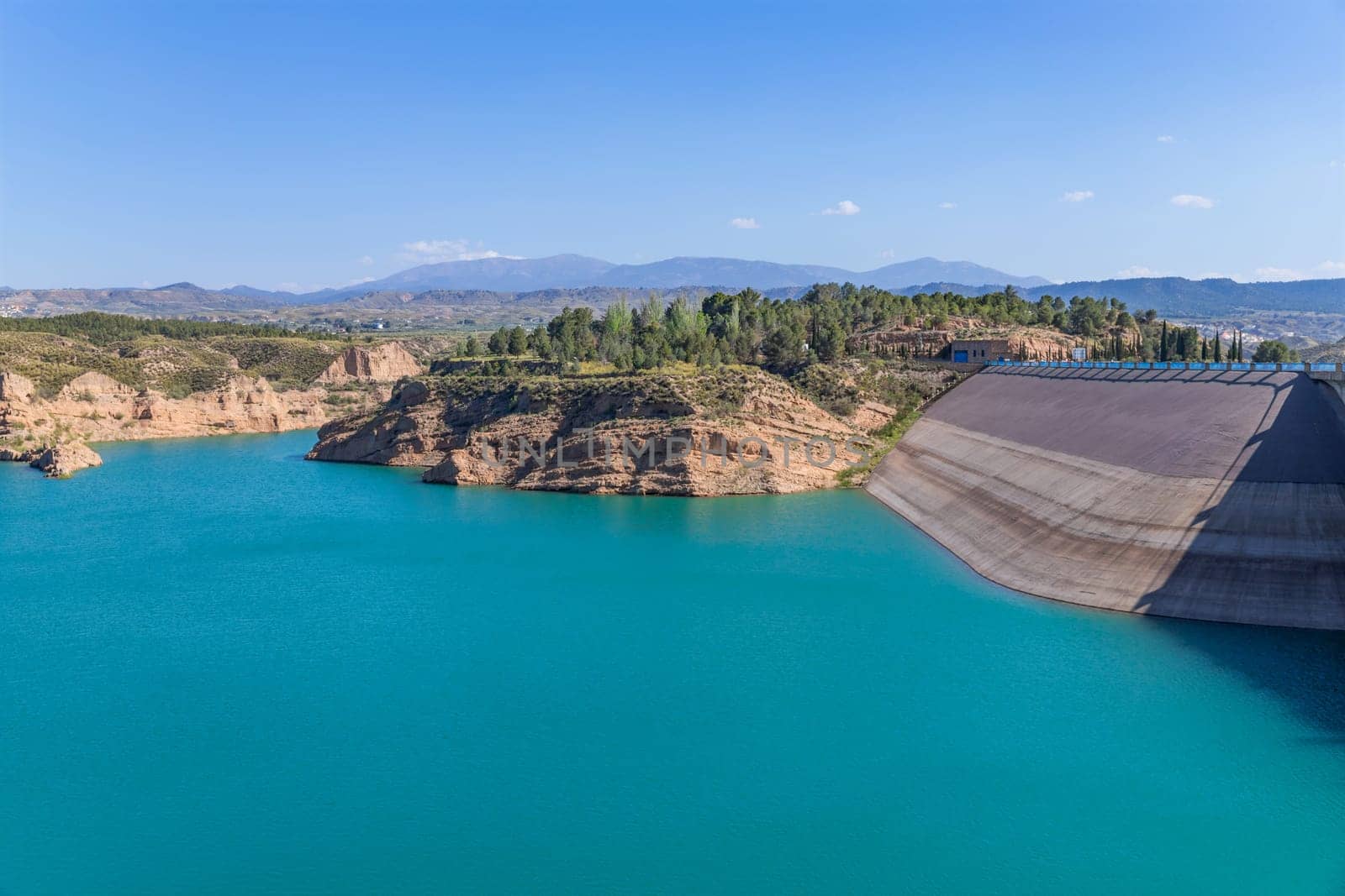 Lake Negratin reservoir, Sierra de Baza, Granada Province, Andalusia, Spain