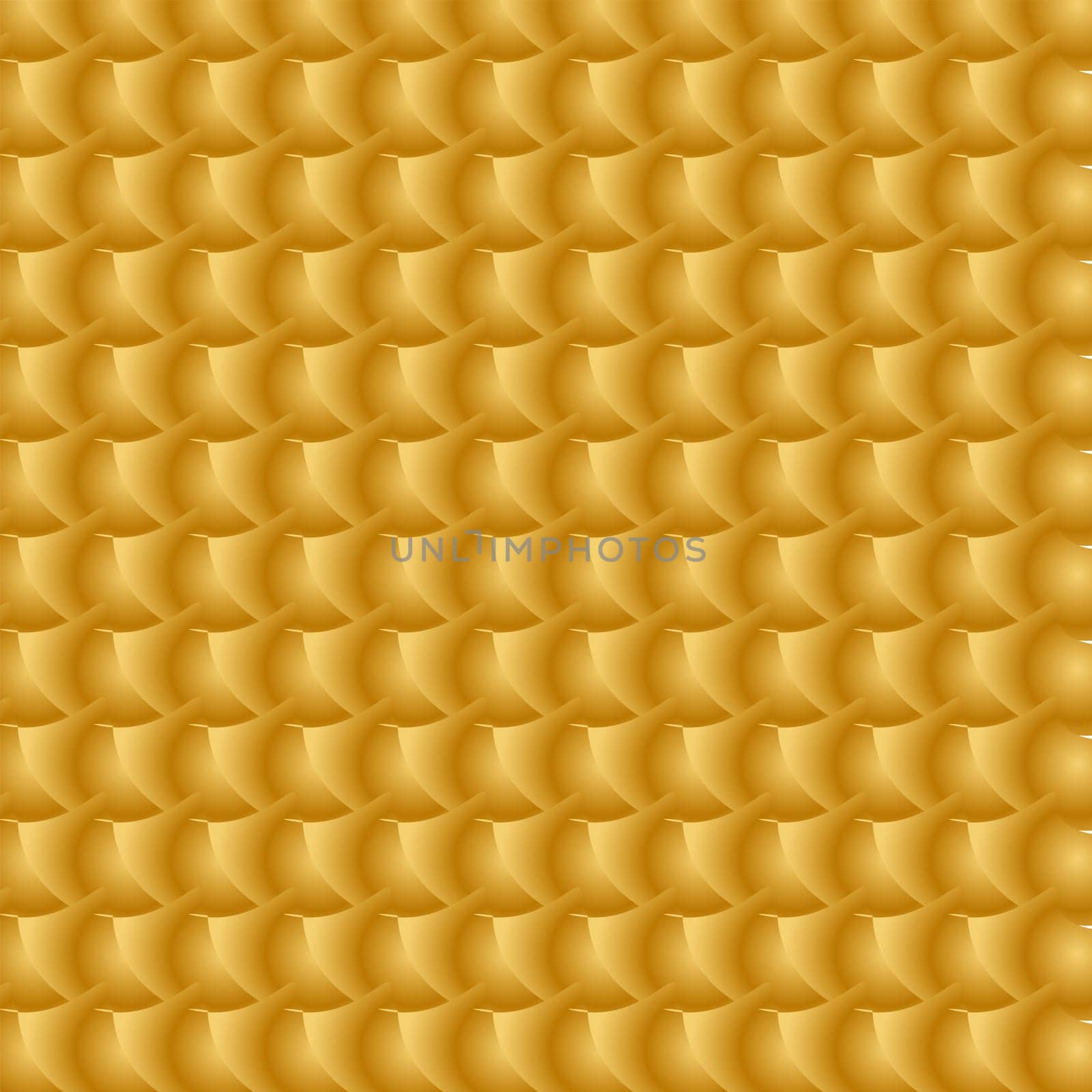 Abstract gold volumetric background. Geometric pattern. Vector image.