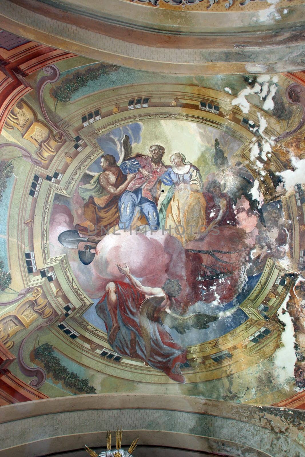 Fresco in the parish church of St. Nicholas in Hrascina, Croatia