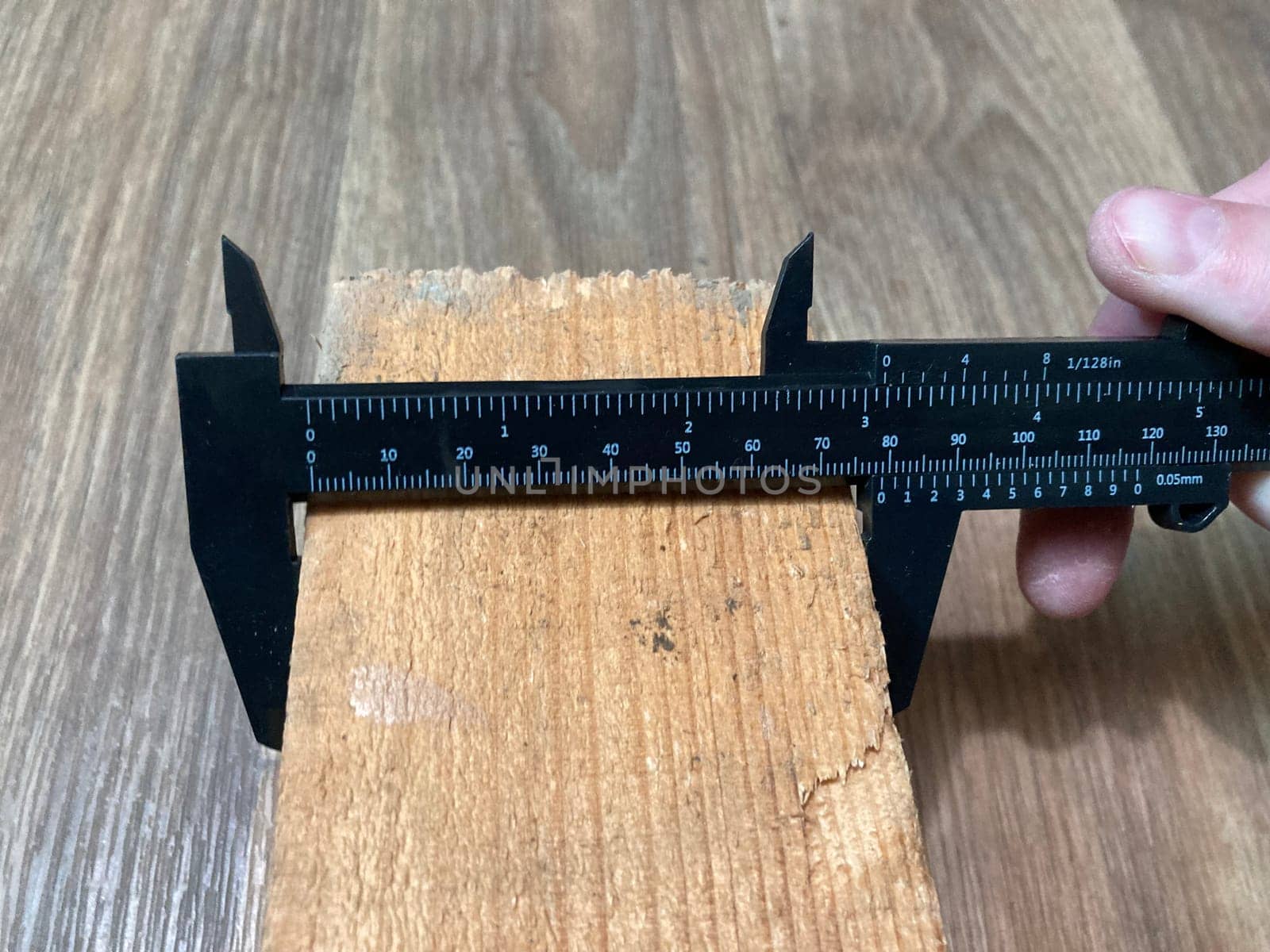 Caliper for measuring the a dimensions of parts