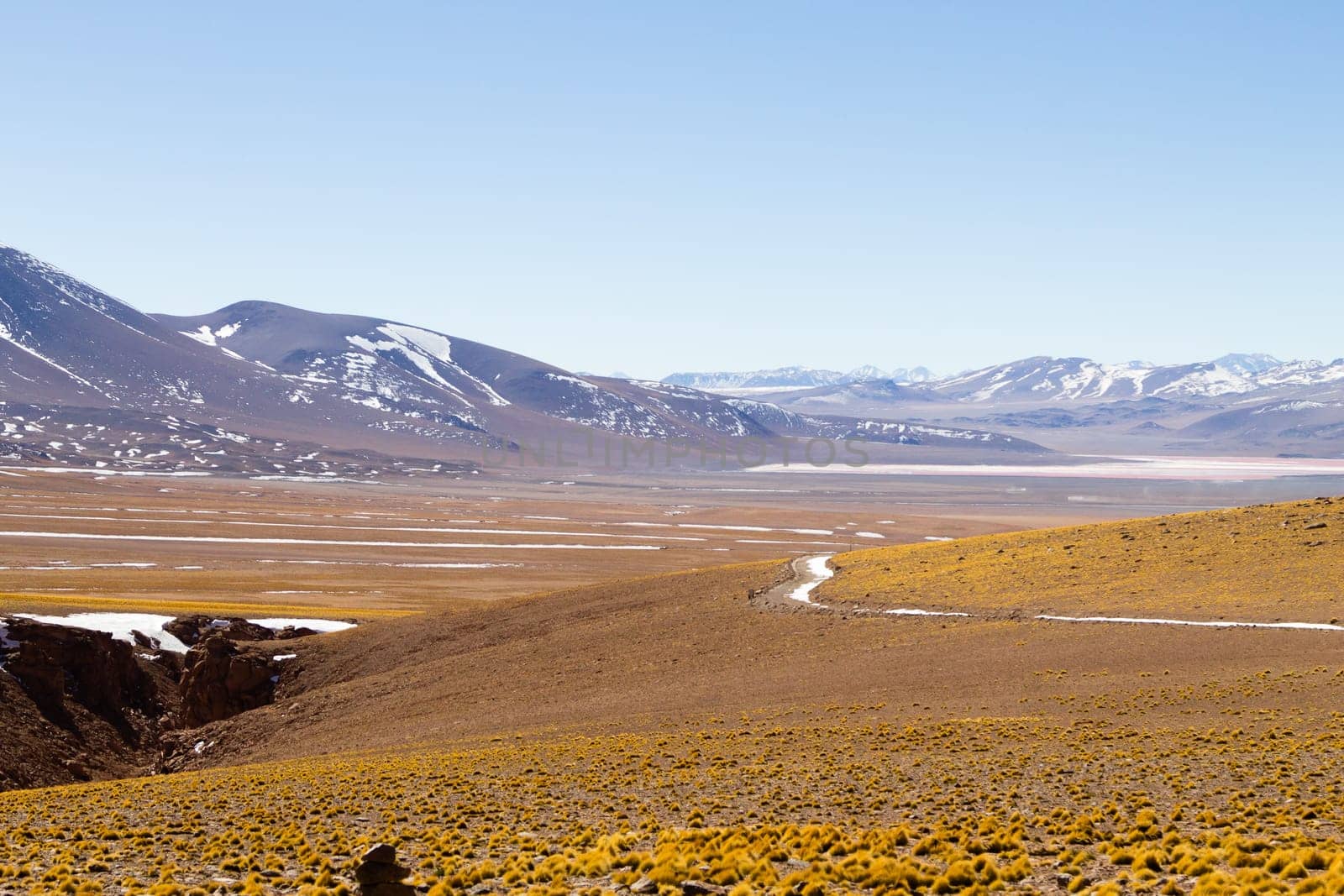 Bolivian landscape, Salvador Dali desert view. Beautiful Bolivia