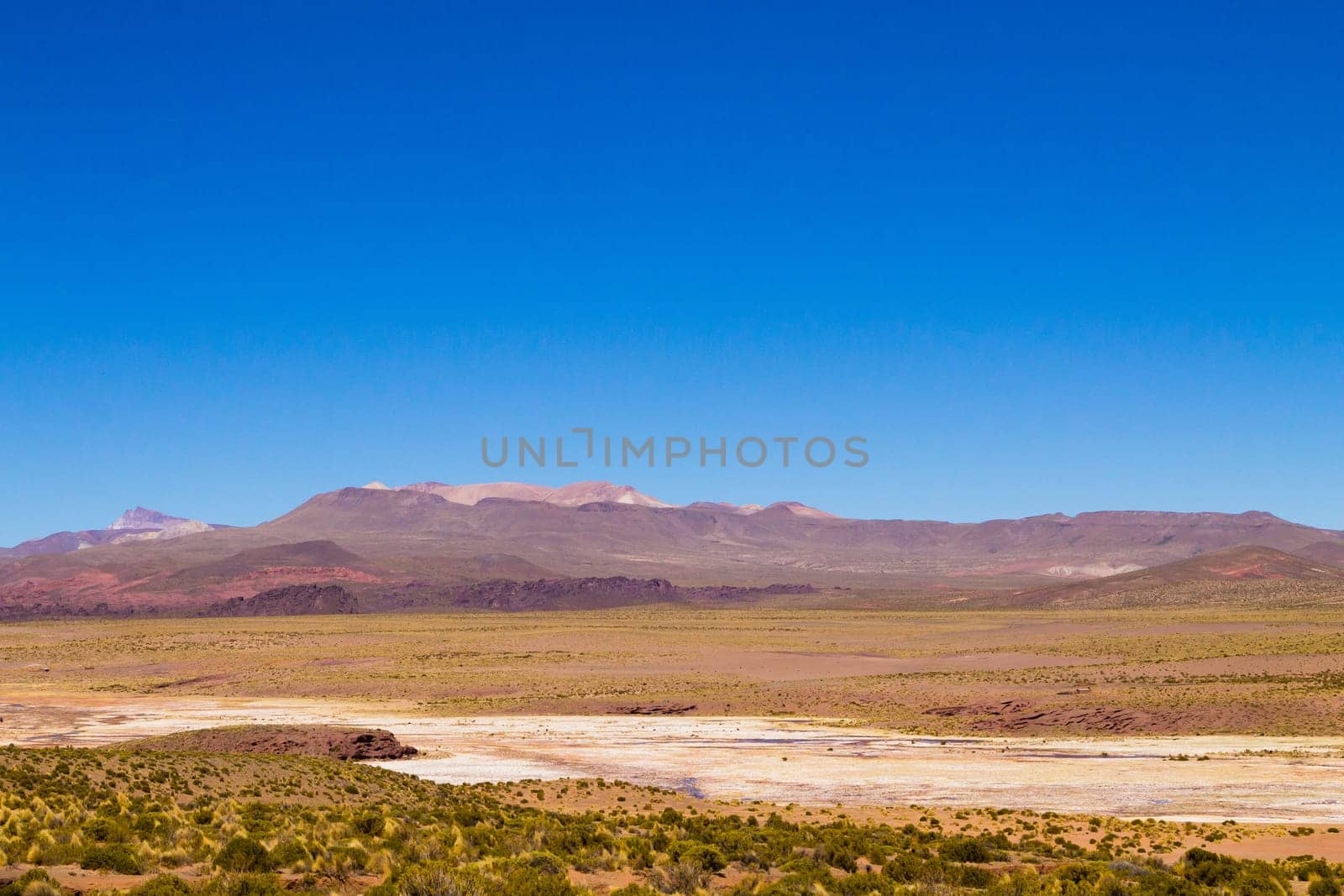 Bolivian mountains landscape,Bolivia.Andean plateau view