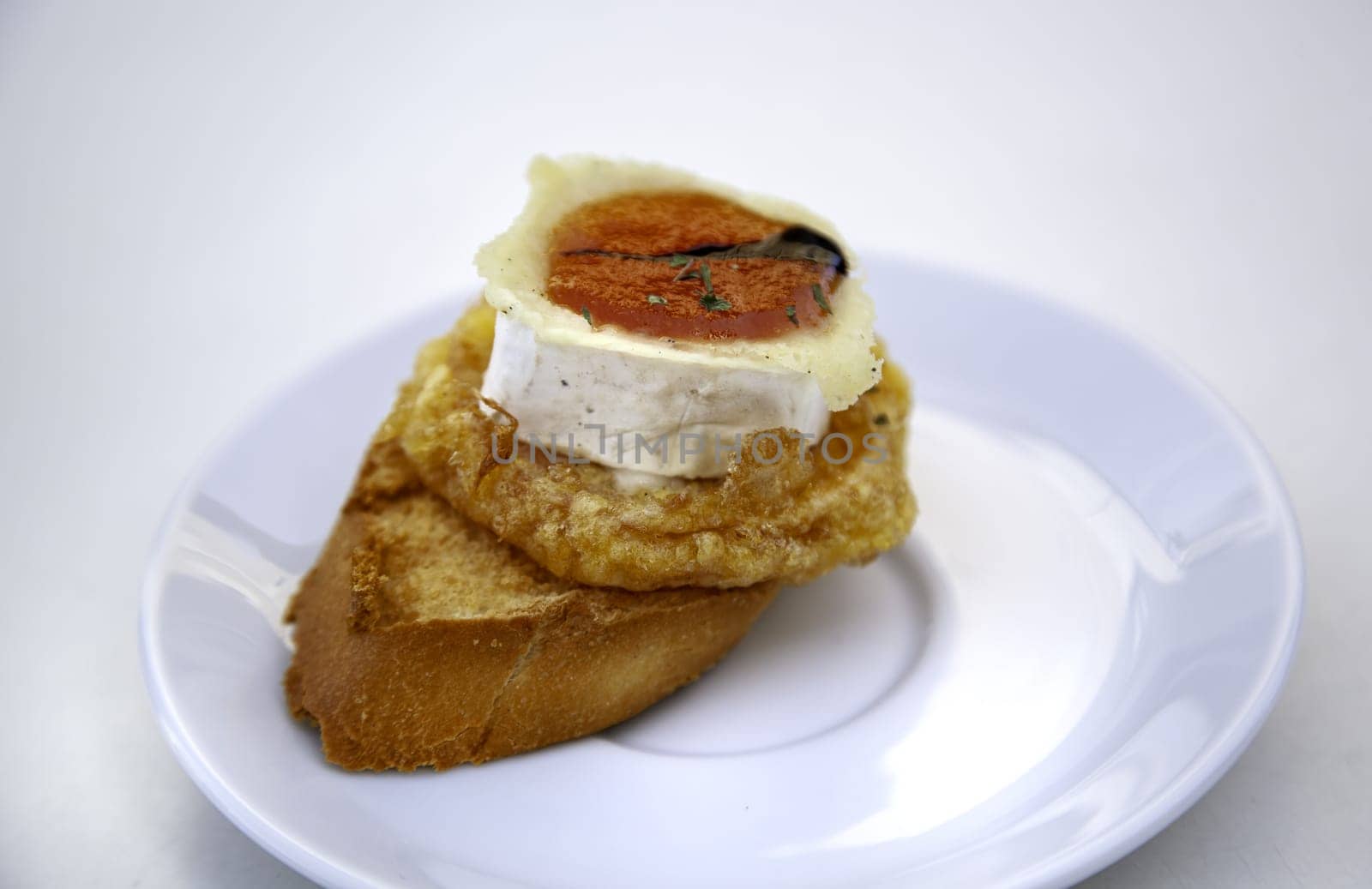 Detail of typical Spanish pinchos, food and fun