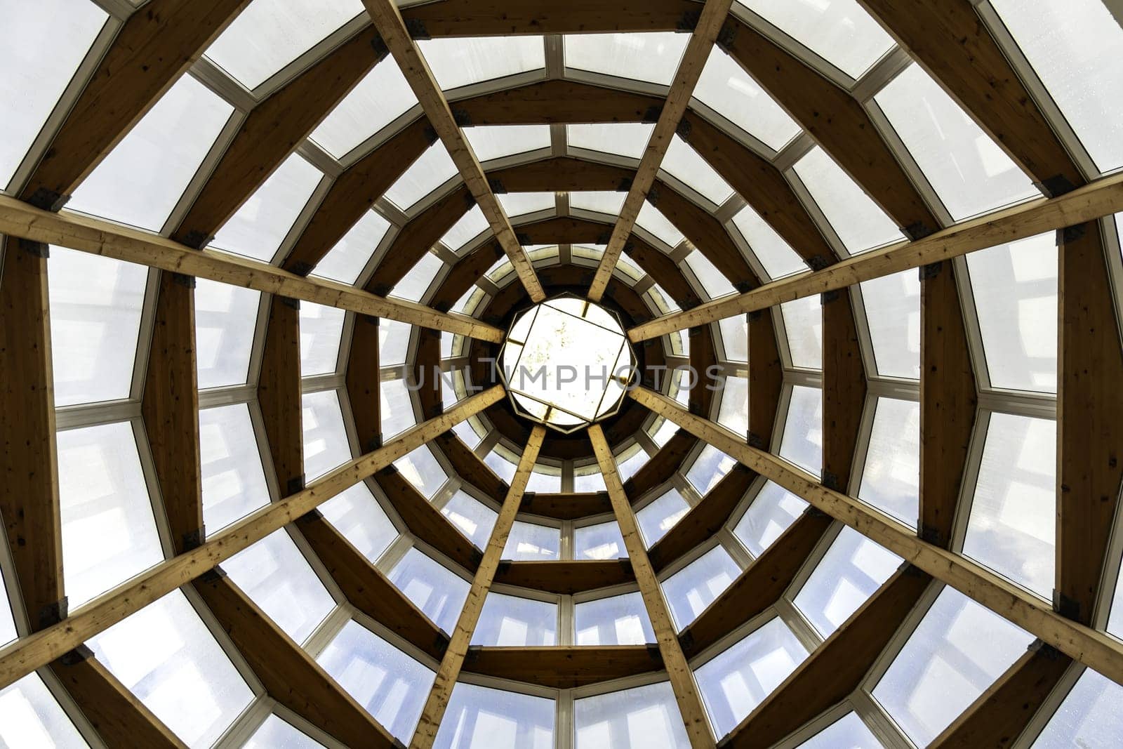 Detail of decorative wooden vault, ceiling