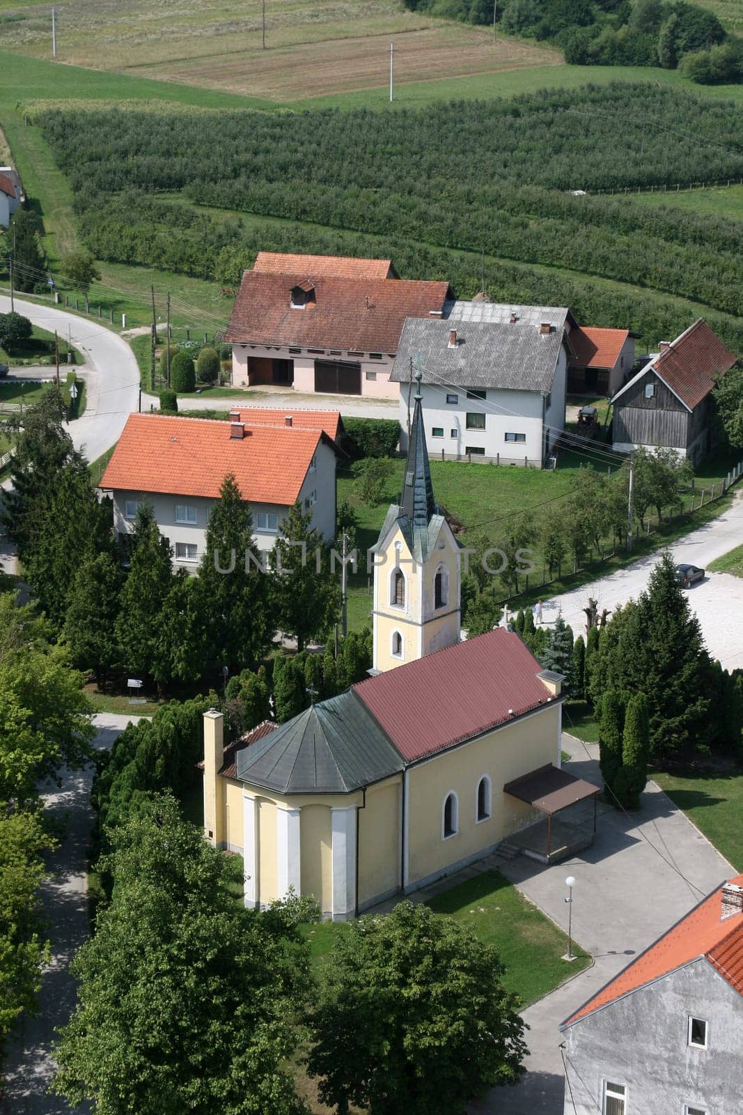 The parish church of St. John the Baptist in Gornji Desinec, Croatia