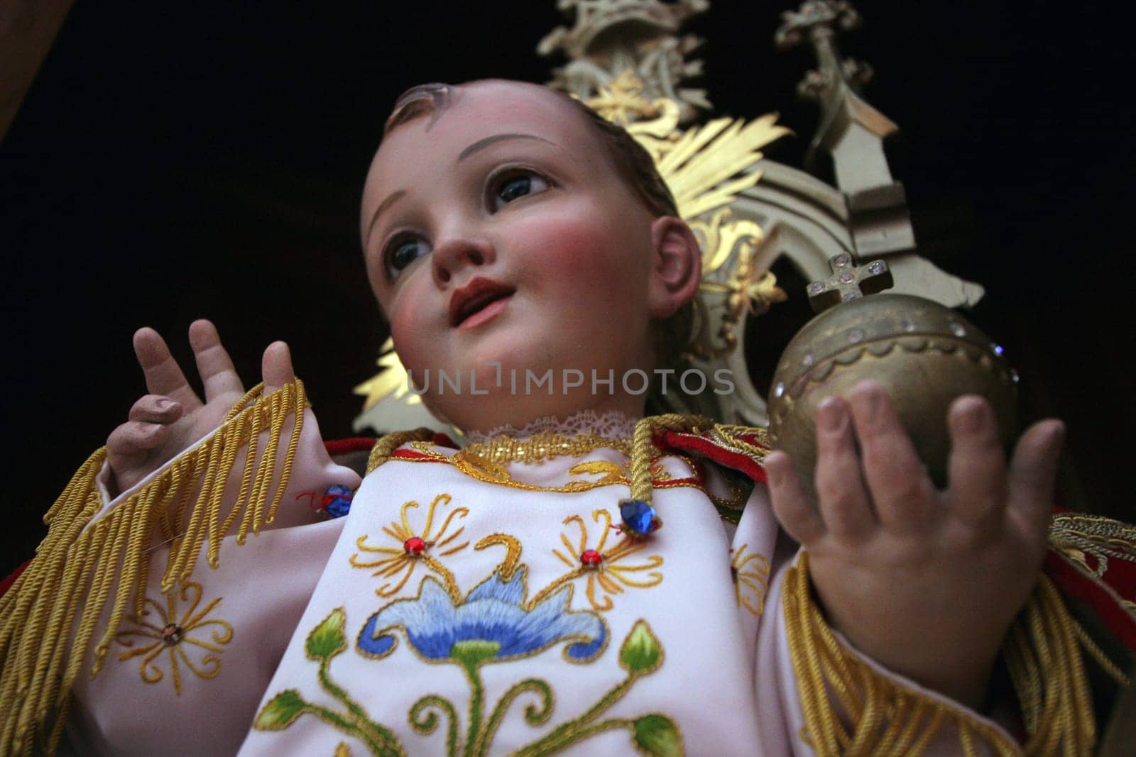 Baby Jesus figure in the Church of Saint Catherine of Alexandria in Bethlehem, Israel