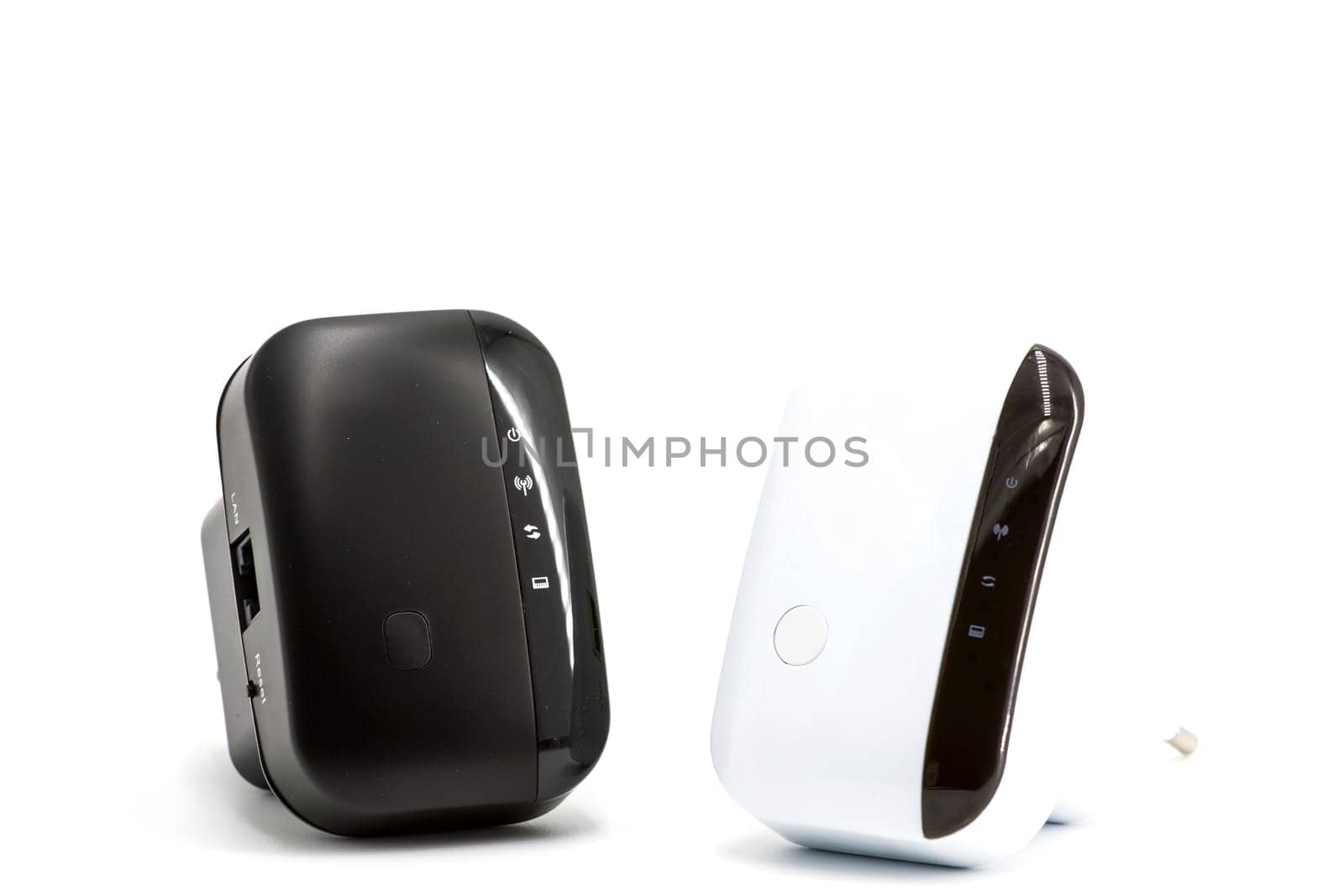 Wireless WiFi Repeater for your home network on a white background