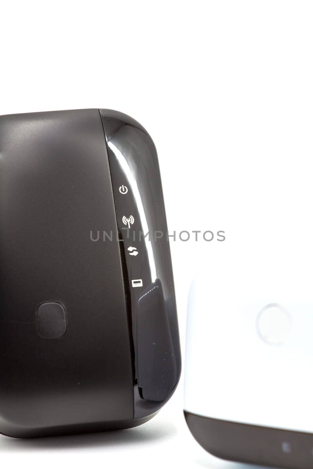 Wireless WiFi Repeater for your home network on a white background