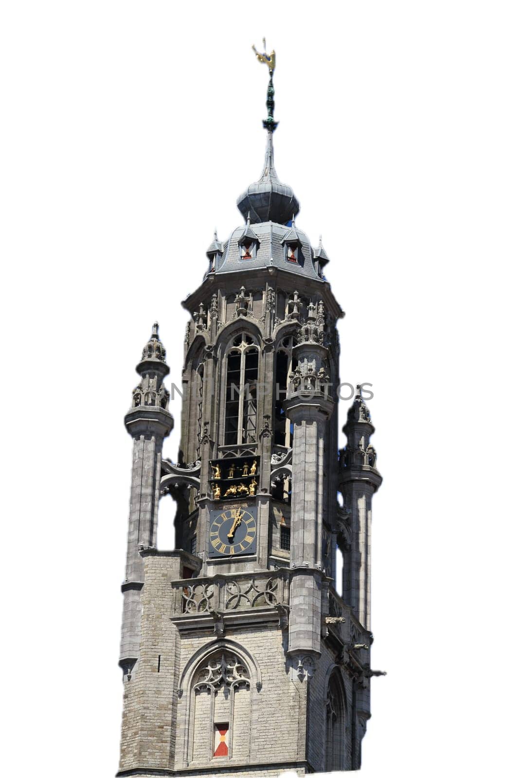 The Town Hall of Middelburg, Netherlands blue Sky in Background
