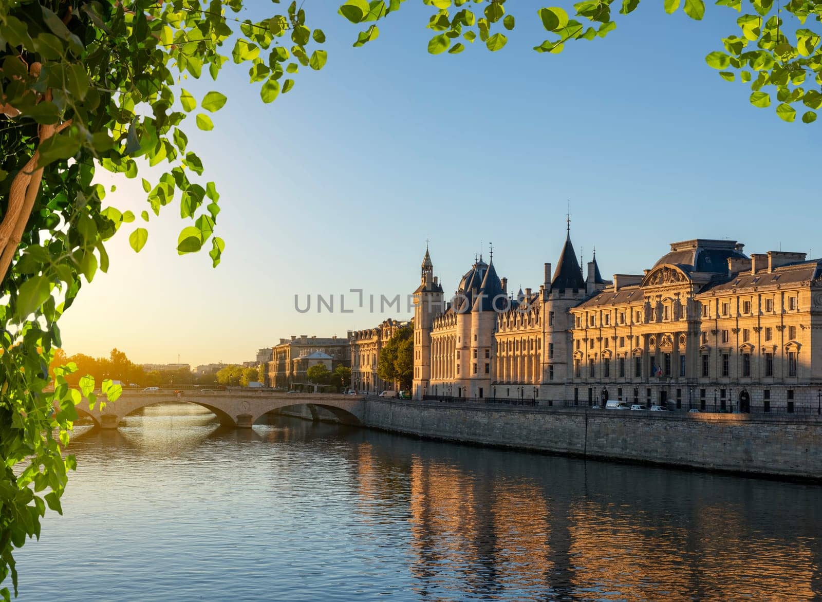 Supreme Court building on river Seine embankment, Paris, France