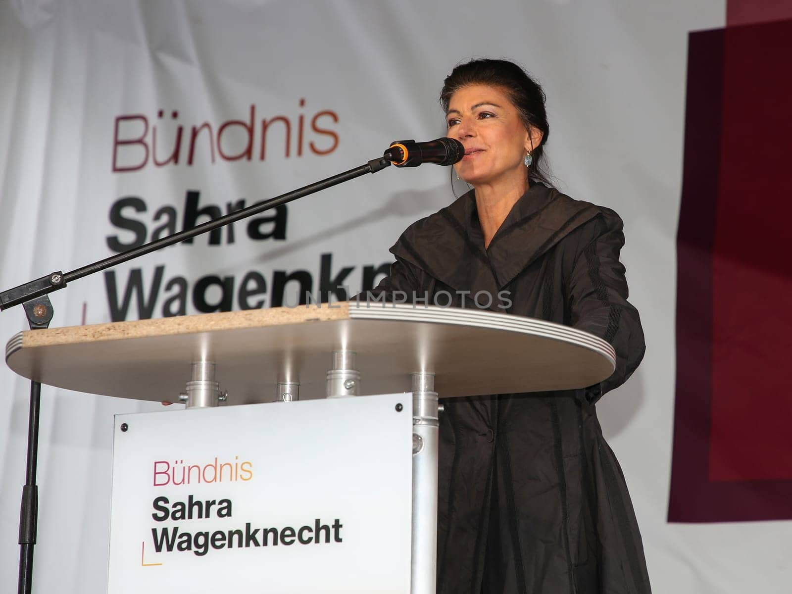 Sahra Wagenknecht (BSW) bei Wahlkampfveranstaltung vom Bündnis Sahra Wagenknecht in Magdeburg am 05.06.2024