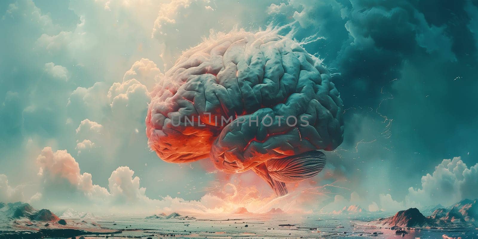 Human brain, migraine headache attack, epilepsy, stroke, cancer tumor and thrombosis, blood cloth psychological pressure and stress