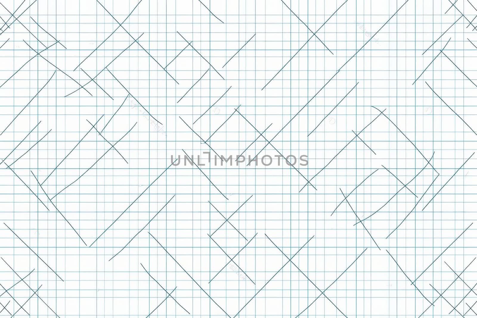Seamless graph paper pattern with grids and axes for mathematical designs