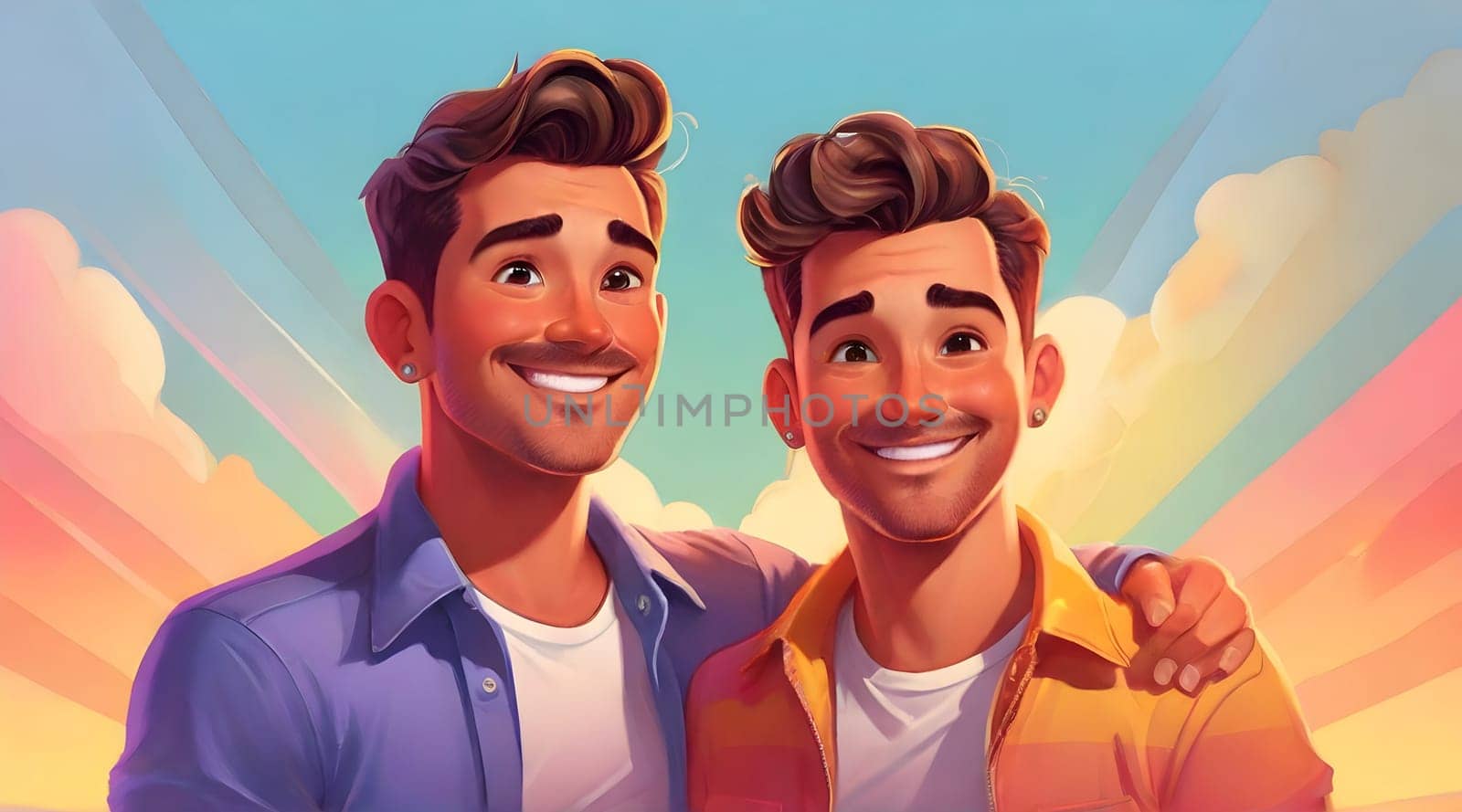 Couple of the gay men