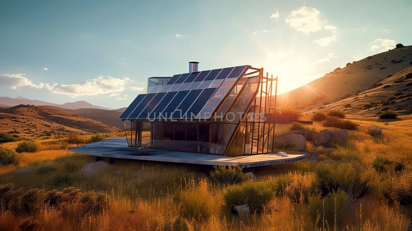 AI Generated illustration from alternative  solar energy project