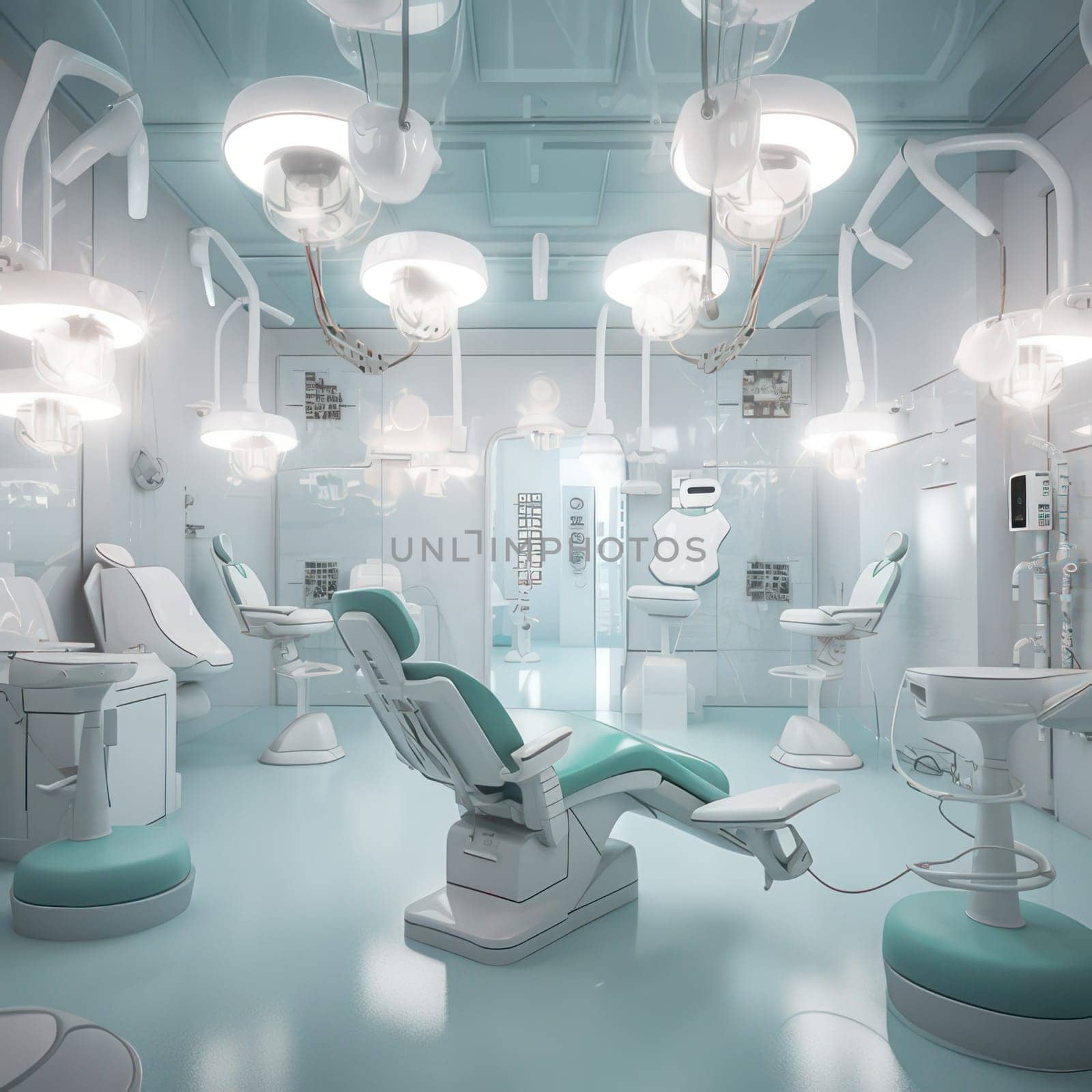 Inside a dental clinic AI generated image