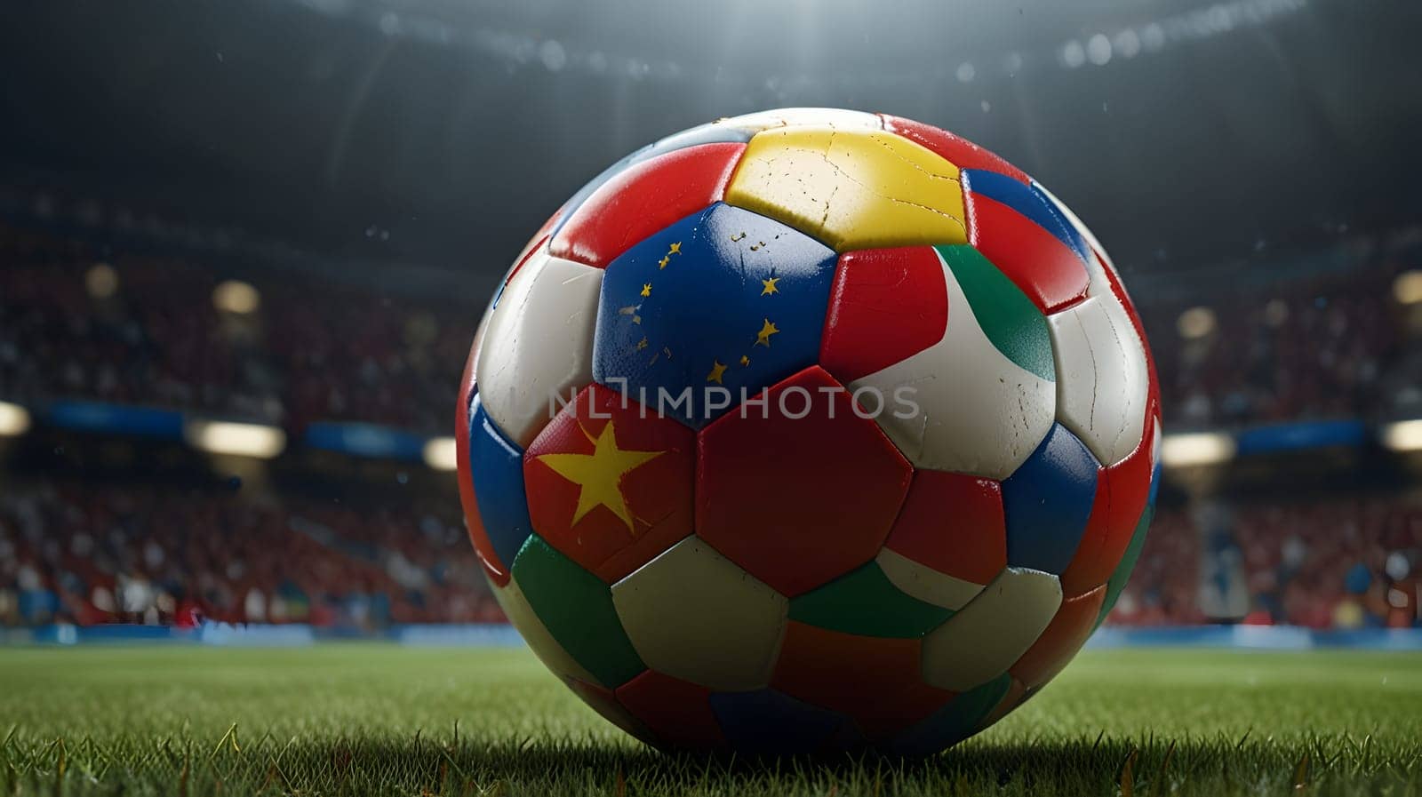 Football soccer ball championship concept