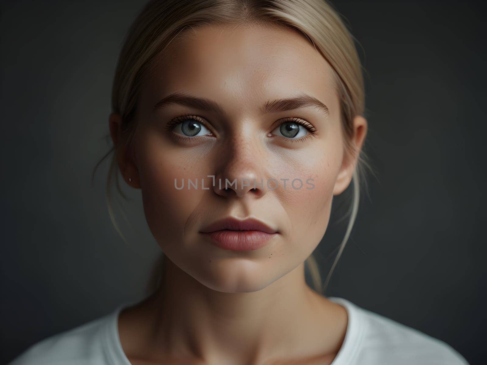 Beautiful portrait of Scandinavian woman