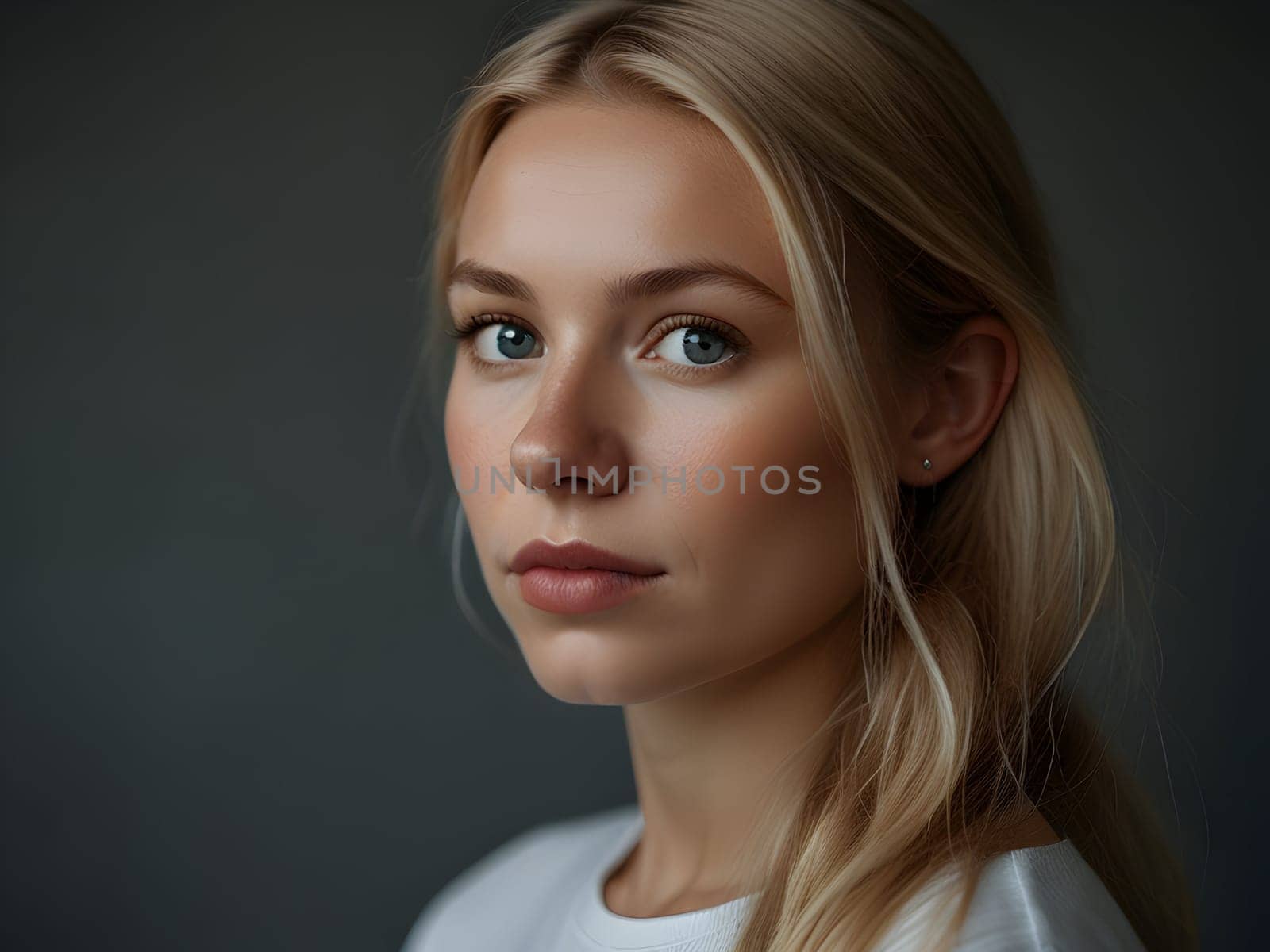 Beautiful portrait of Scandinavian woman