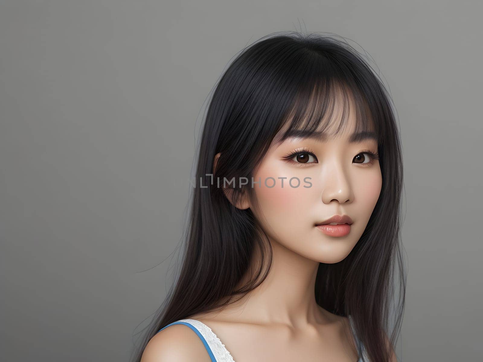 Beautiful fashion portrait of asian woman