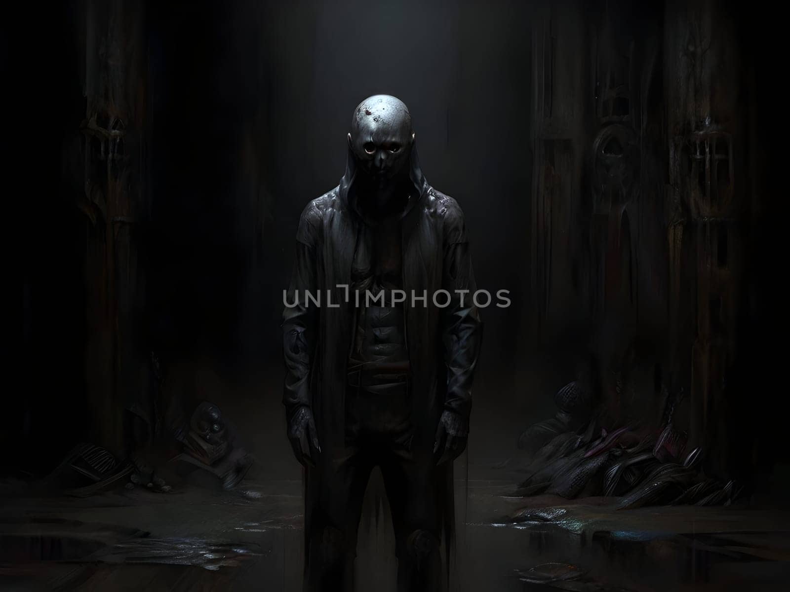 Zombie man in the city