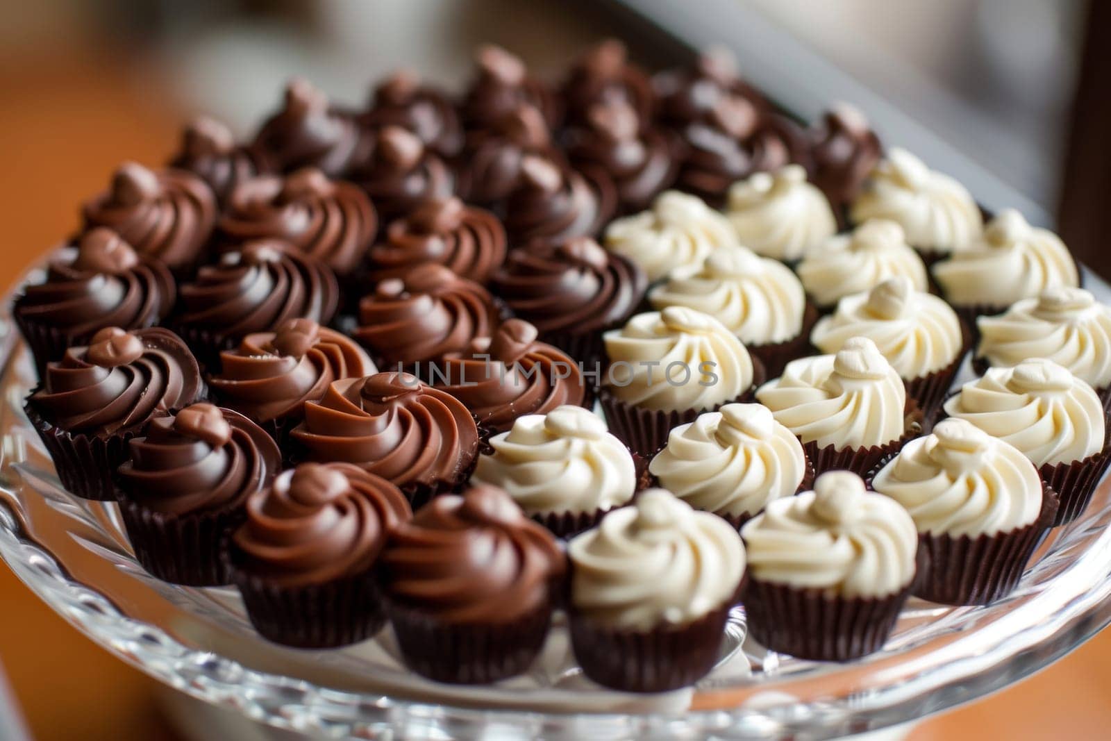 Heart-shaped chocolate truffles arranged on a platter