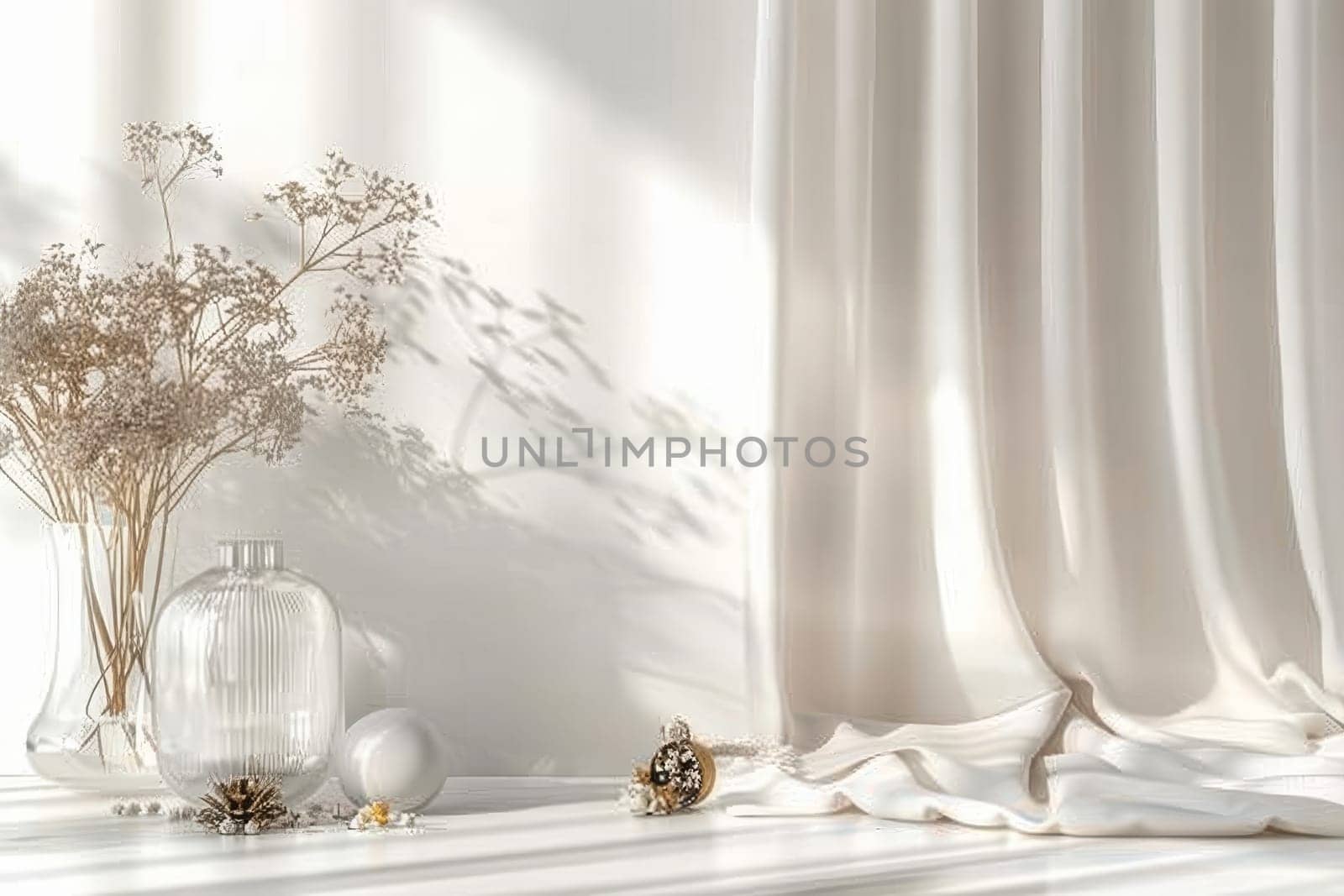 Luxurious decoration accessories on a transparent white canvas, ideal for upscale artworks