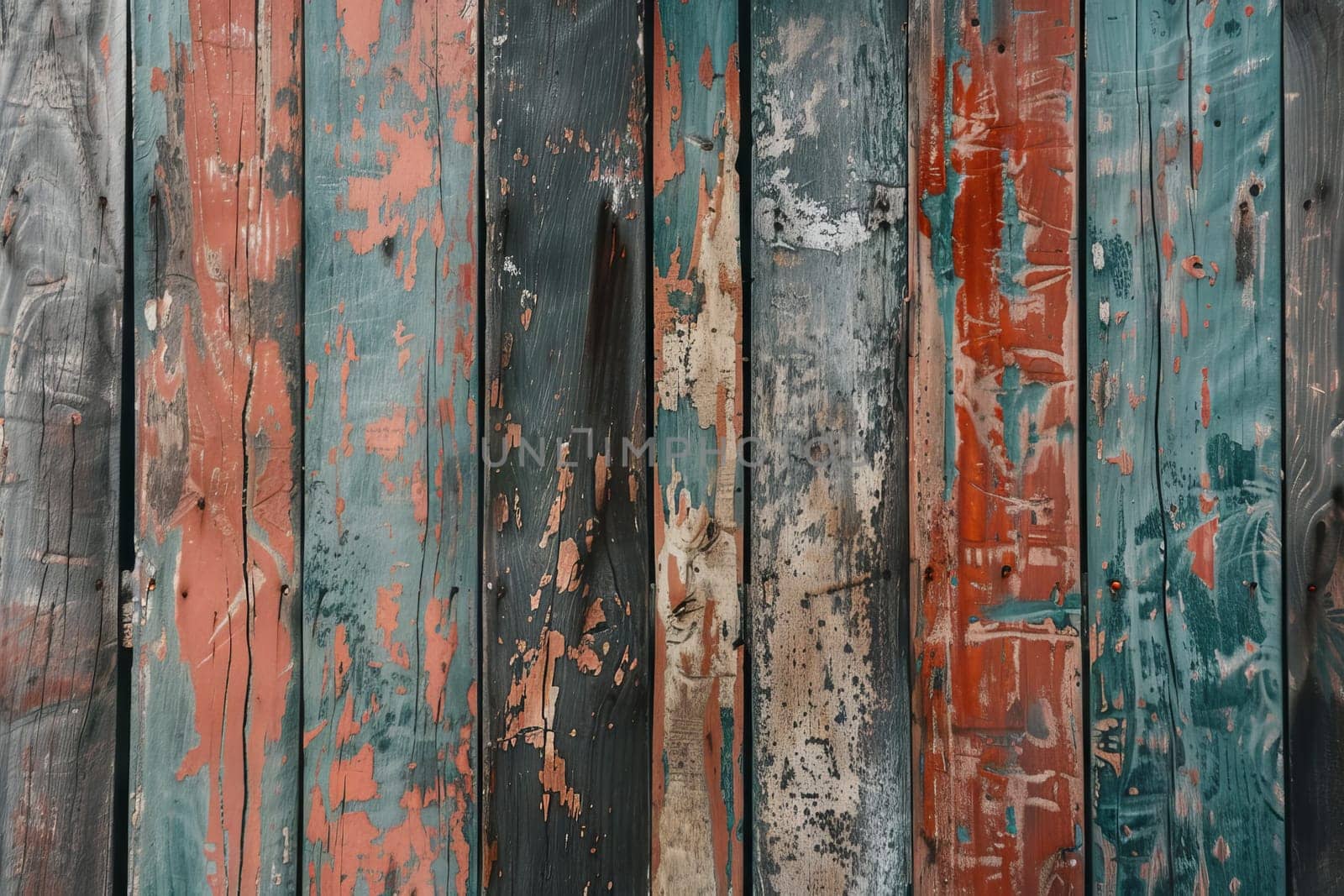 Vintage wood texture with faded paint and worn edges, evoking a sense of nostalgia and history