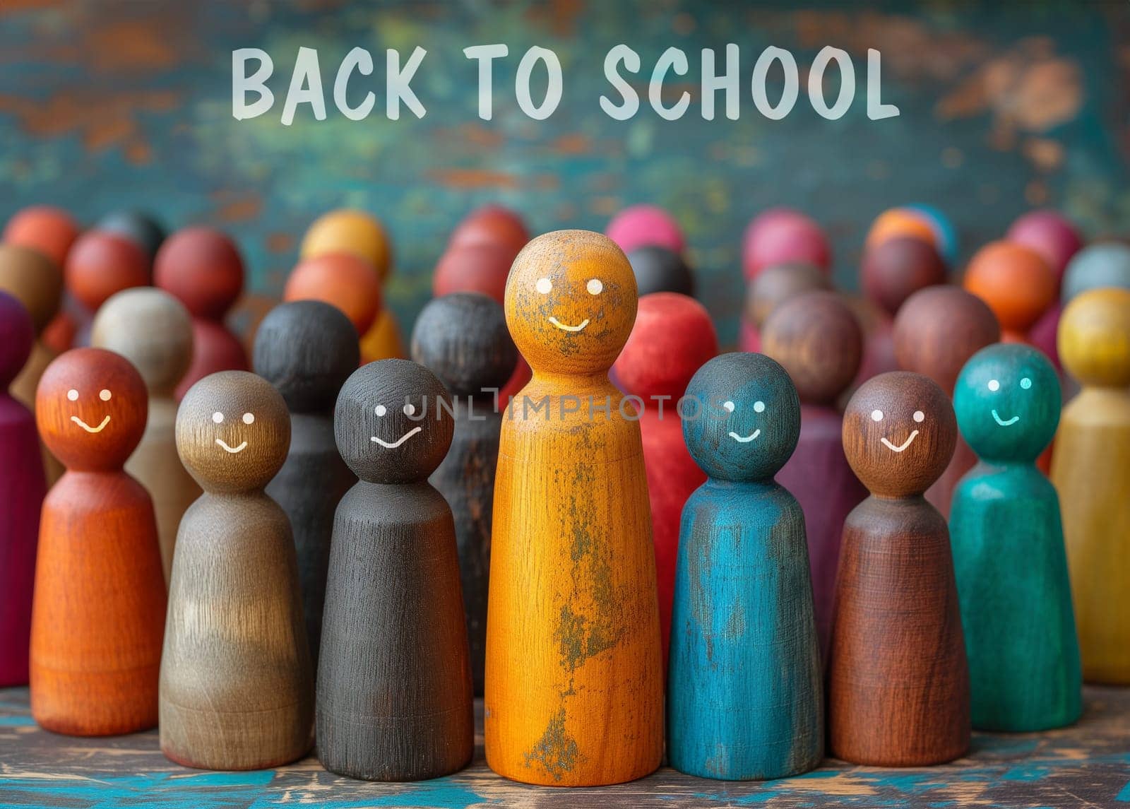 Back to school concept, teacher with children, happy smiling faces, education, muticultural group