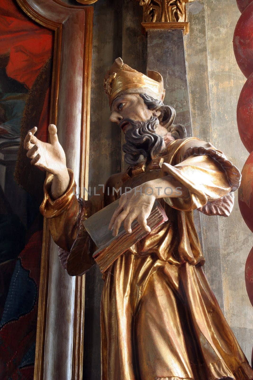 Aaron, statue on the altar of Saint Anne in the parish church of the Holy Trinity in Klenovnik, Croatia