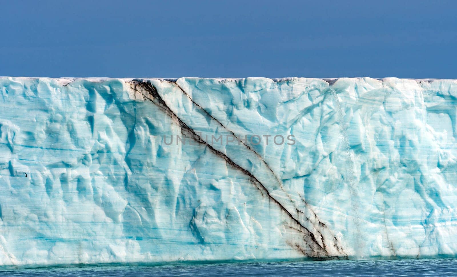 Face Details on a Massive Tidal Glacier on Nordaustlendet in the Svalbard Islands