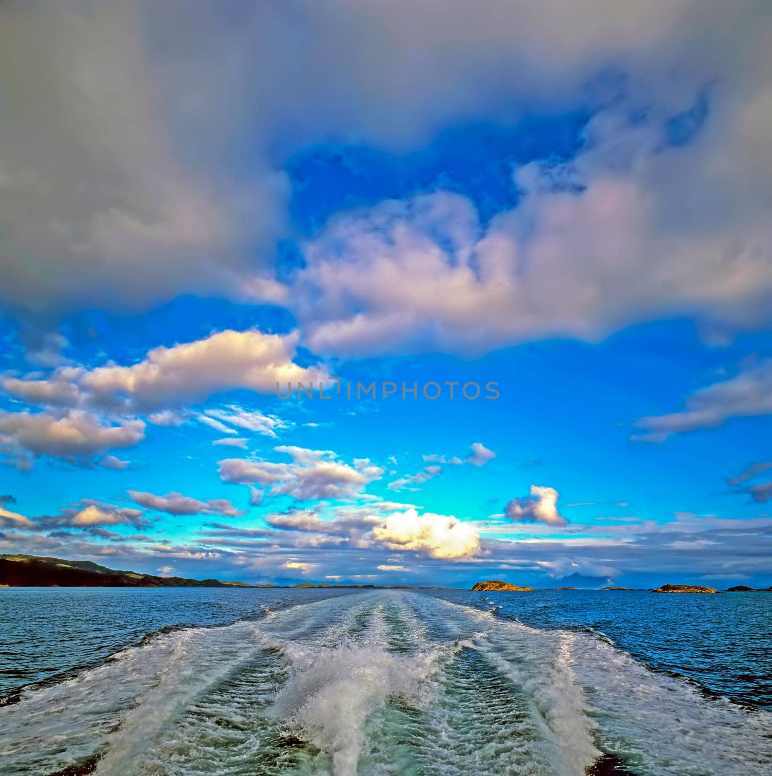 Speed Boat from Narvik to Lofoten, Norway