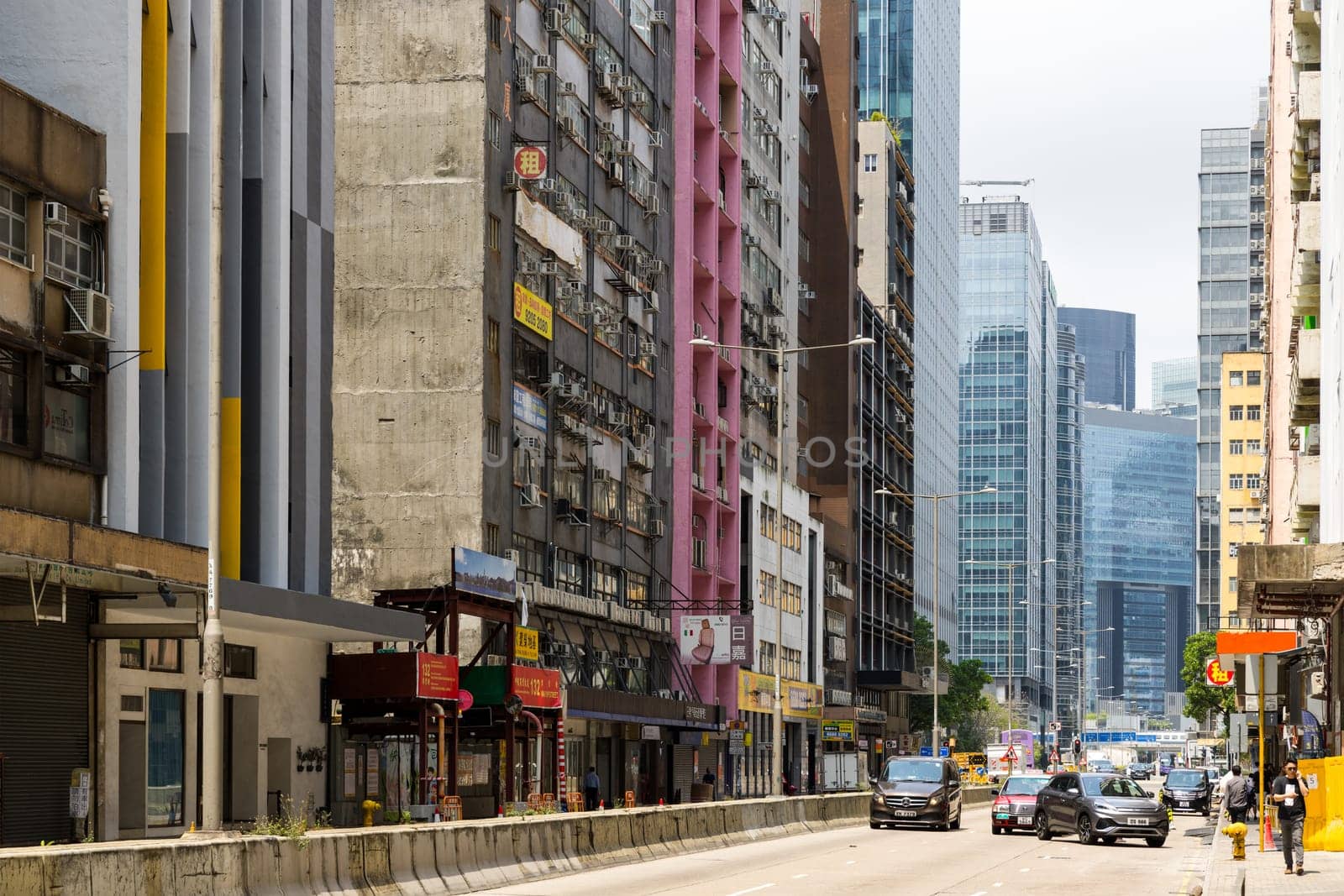 Hong Kong 30 March 2024 Hong Kong city in Kwun Tong Side