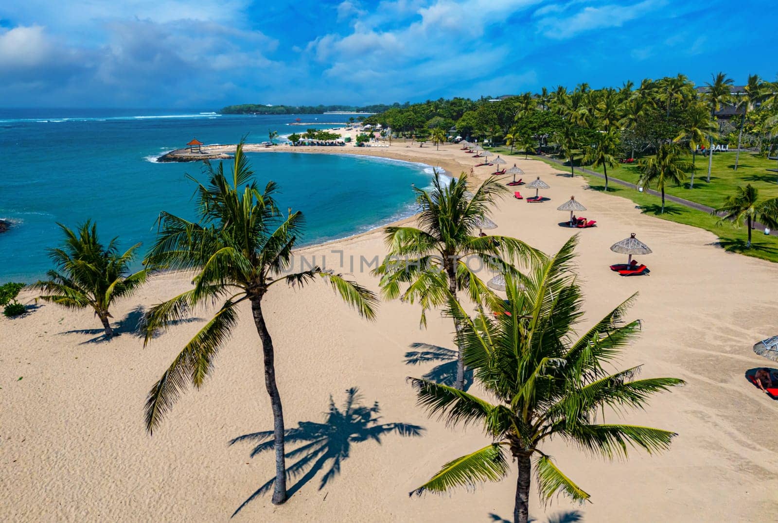View of Nusa Dua resort area in the vicinity of Denpasar in southern Bali, Indonesia