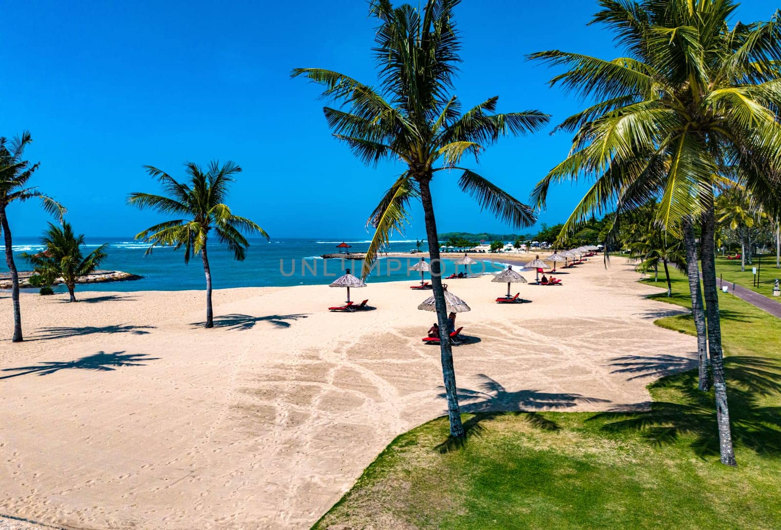 View of Nusa Dua resort area in the vicinity of Denpasar in southern Bali, Indonesia
