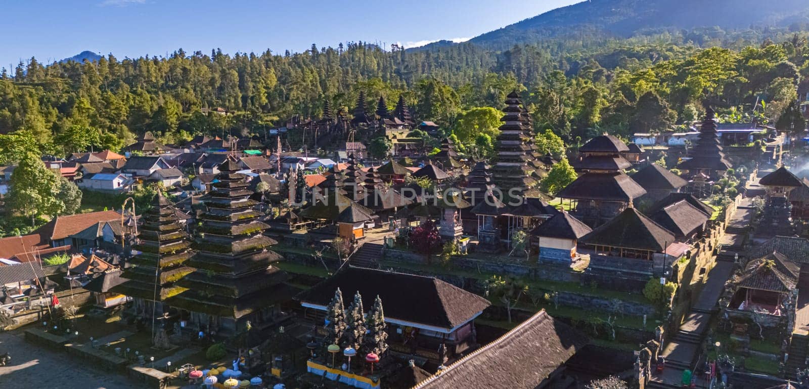 Besakih Temple in the village of Besakih on the slopes of Mount Agung in eastern Bali, Indonesia