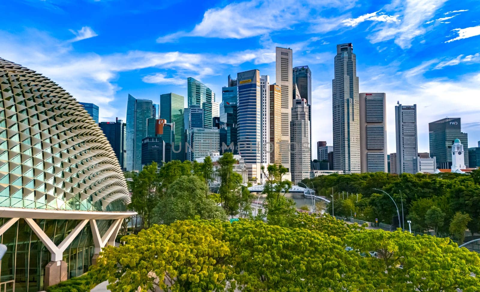 SINGAPORE - MAY 10, 2024: Business architecture of Singapore waterfront