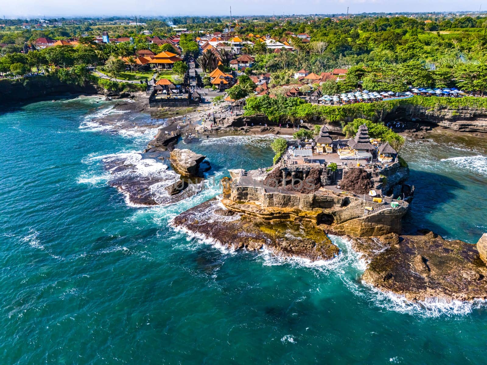 Cliff sea coast at Tanah Lot, Bali, Indonesia