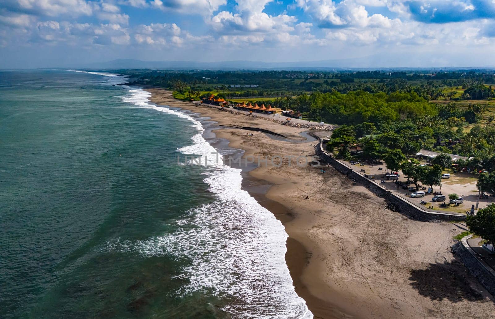 Cliff sea coast near Tanah Lot, Bali, Indonesia