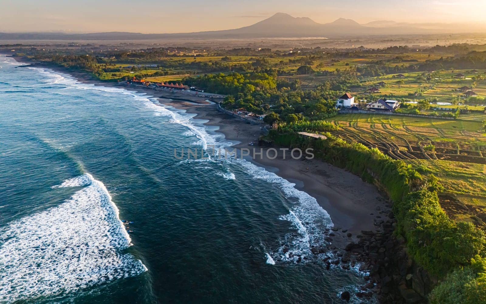 Cliff sea coast near Tanah Lot, Bali, Indonesia