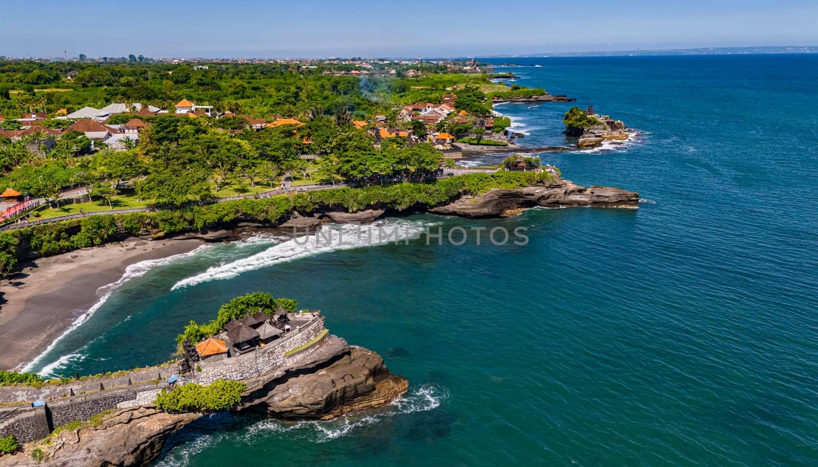Cliff sea coast at Tanah Lot, Bali, Indonesia