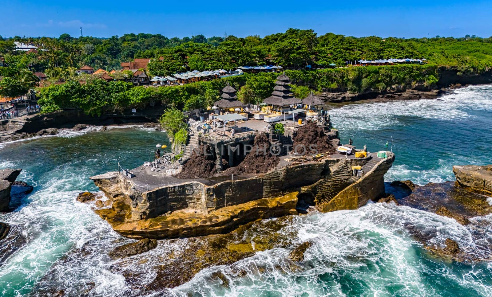 Cliff sea coast at Tanah Lot, Bali, Indonesia