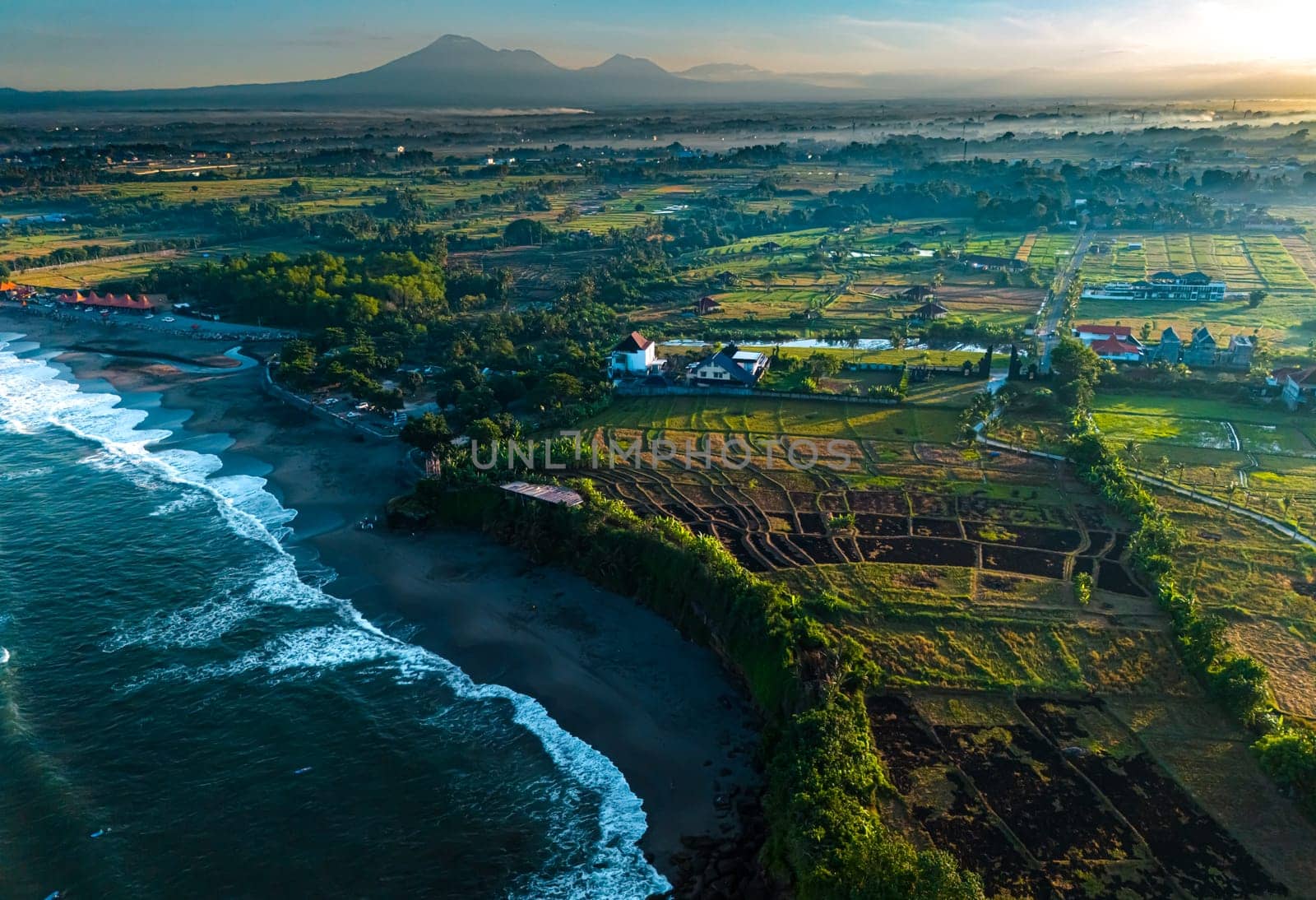 Cliff sea coast near Tanah Lot, Bali, Indonesia