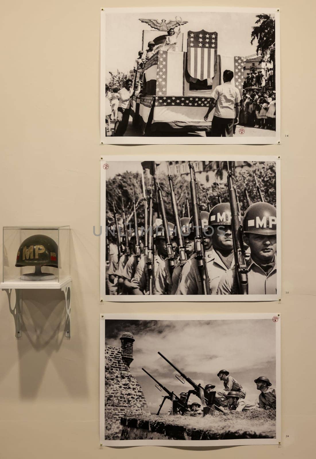 Venice, Italy - May 7 2024: Foreigners Everywhere 60th Venice Art Biennale in Venice. The Museum of the Old Colony by Pablo Delano. Art installation Explores the Legacies of Colonialism in Puerto Rico