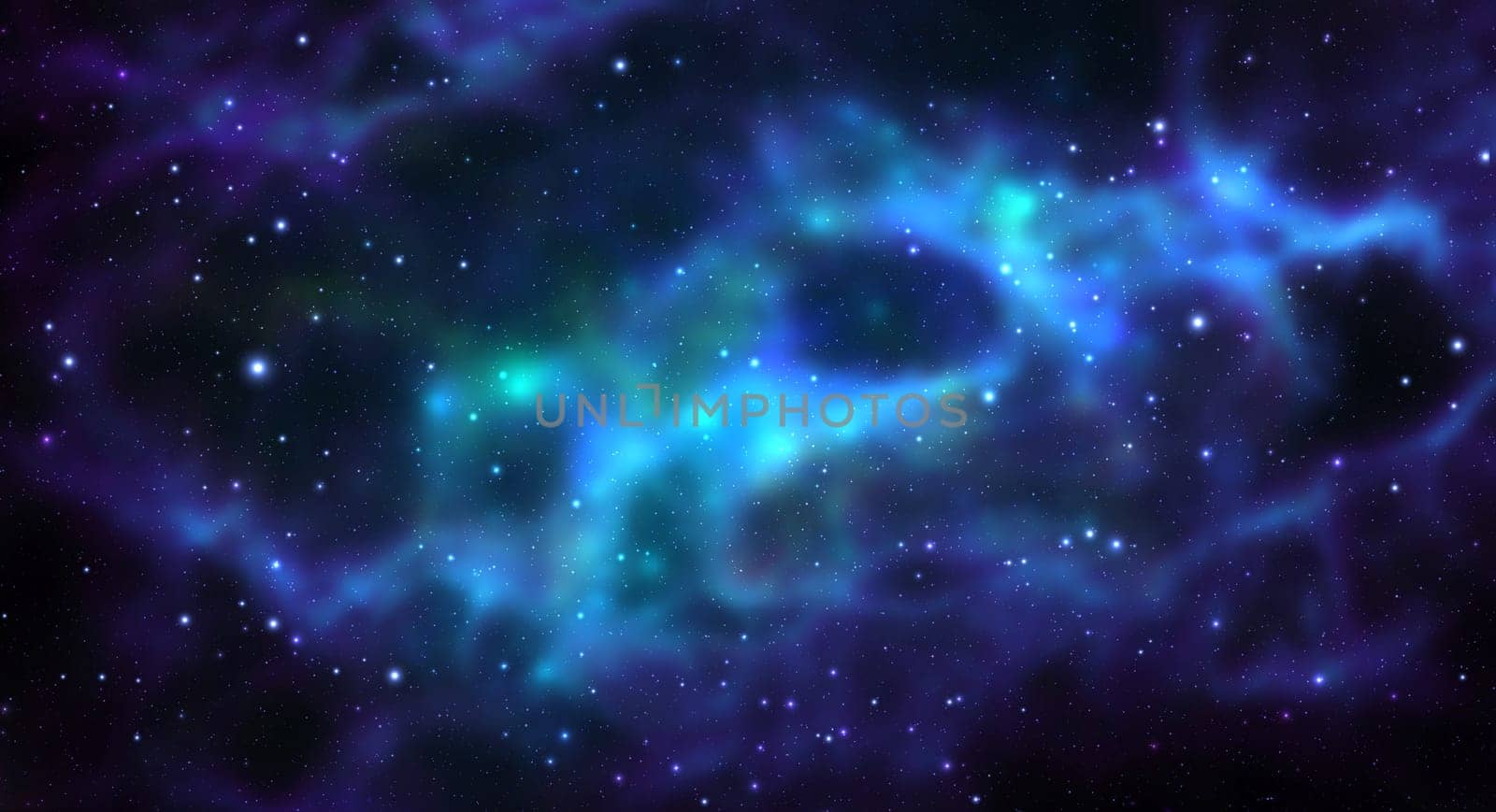 Space vector background with realistic nebula and shining stars. Magic colorful galaxy